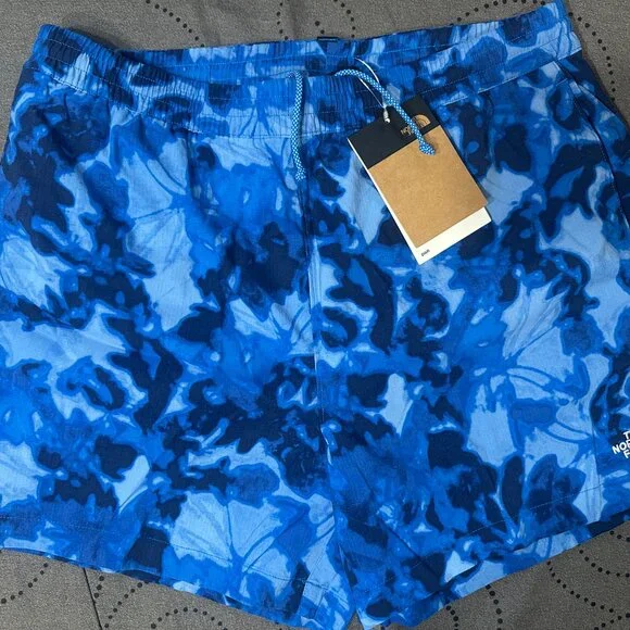 THE NORTH FACE PATHFINDER HYDRO BLUE'S FLASH DRY LINED SHORTS SIZE L O M MEN $60 - Picture 2 of 6